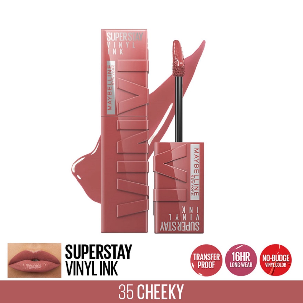 Maybelline Superstay Vinyl Ink - Liquid Lipstik Lipstick Make Up Lip