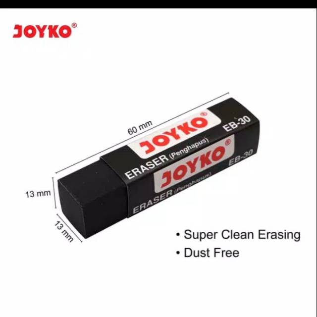 

Penghapus joyko hitam panjang long black eraser