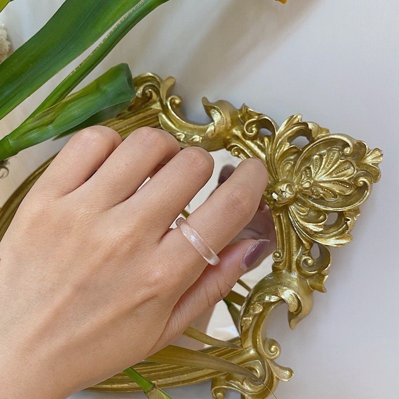 Cincin Bahan Akrilik Gaya Korea