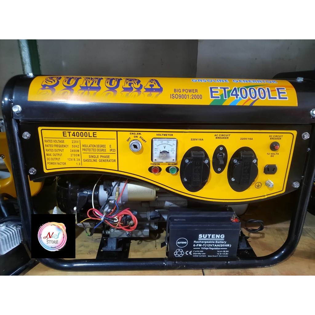 SUMURA Genset  Generator 2700 WATT SUMURA ET 4000 LE Starter Jenset Sumura