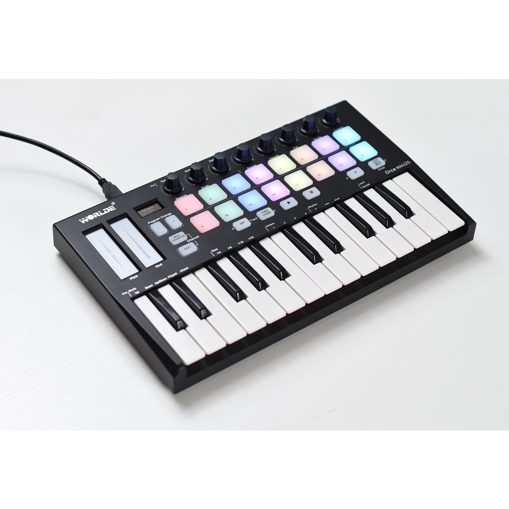 WORLDE ORCA MINI 25 Launchkey Pad Midi Controller 25 Keys