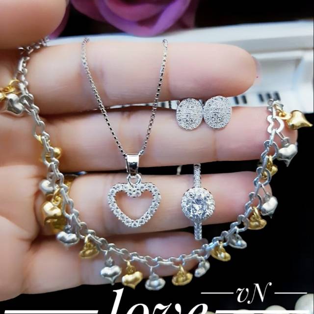 Xuping set perhiasan lapis emas 24k 1851k