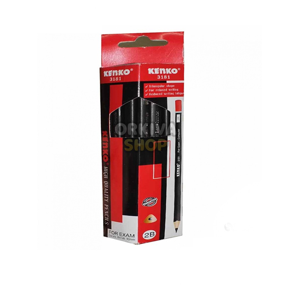 

Pensil Kenko 2B-3181 Triangular (isi 3 pcs)