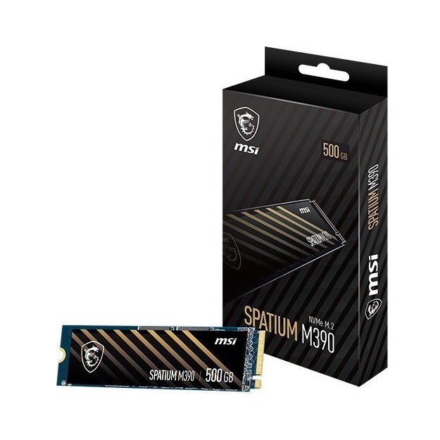 SSD MSI SPATIUM M390 500GB NVMe PCIe Gen3x4 M.2 2280