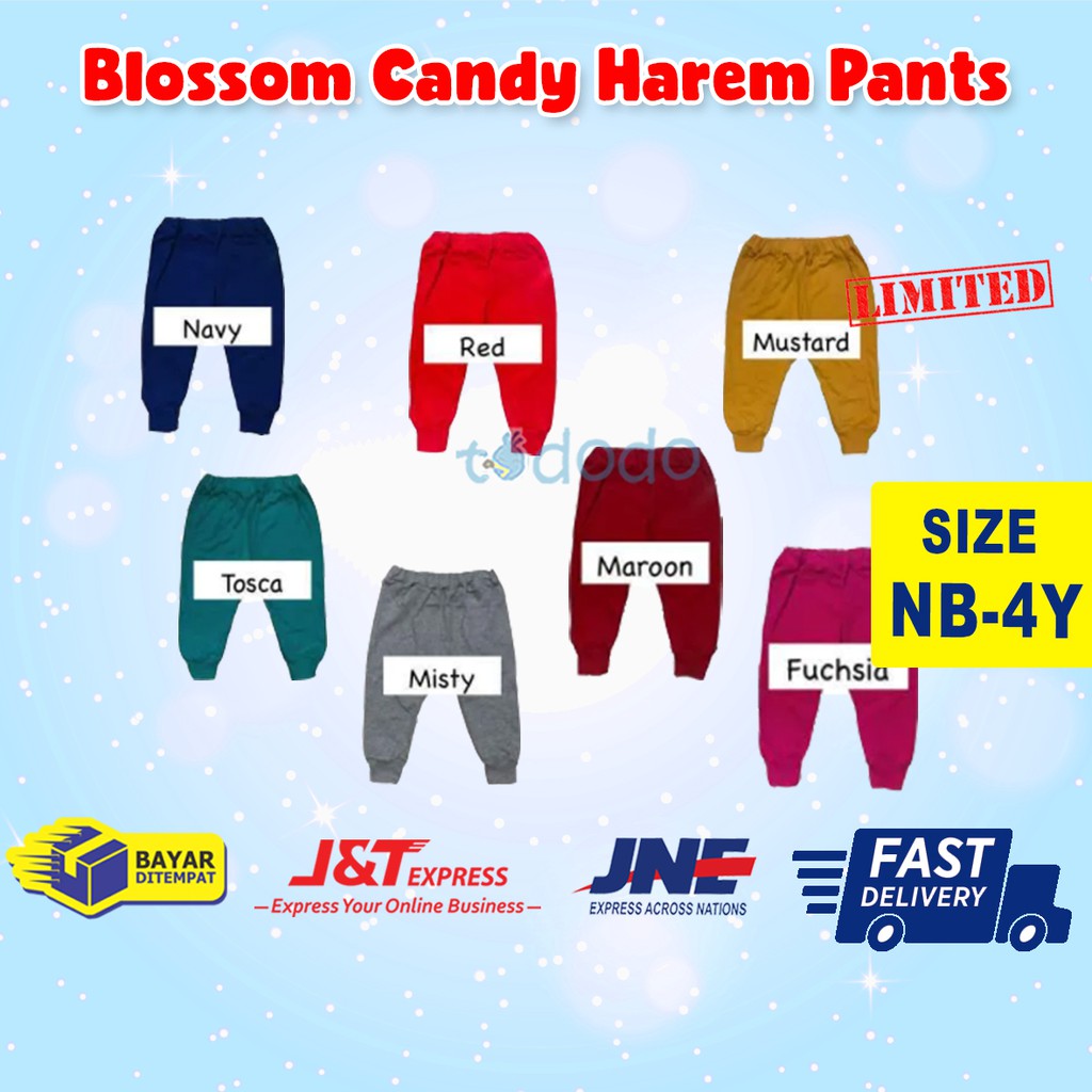 Blossom Candy Harem Pants - Celana Panjang Bayi Anak