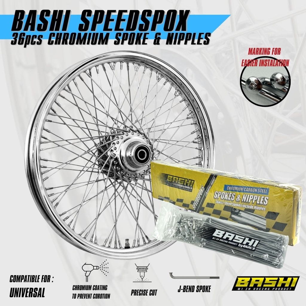 JARI JARI VELG BASHI SPEEDSPOXS JARI JARI CHROME DIAMETER 9 X VARIASI