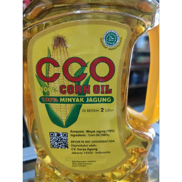 CCO China Corn Oil/Minyak Jagung 2  liter