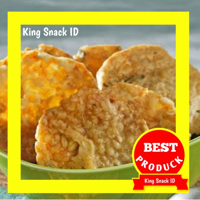 

250GR KERIPIK TEMPE TEPUNG CRISPY / TEMPE KRISPY / GROSIR KRIPIK TEMPE