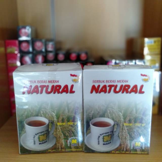 

serbuk beras merah natural