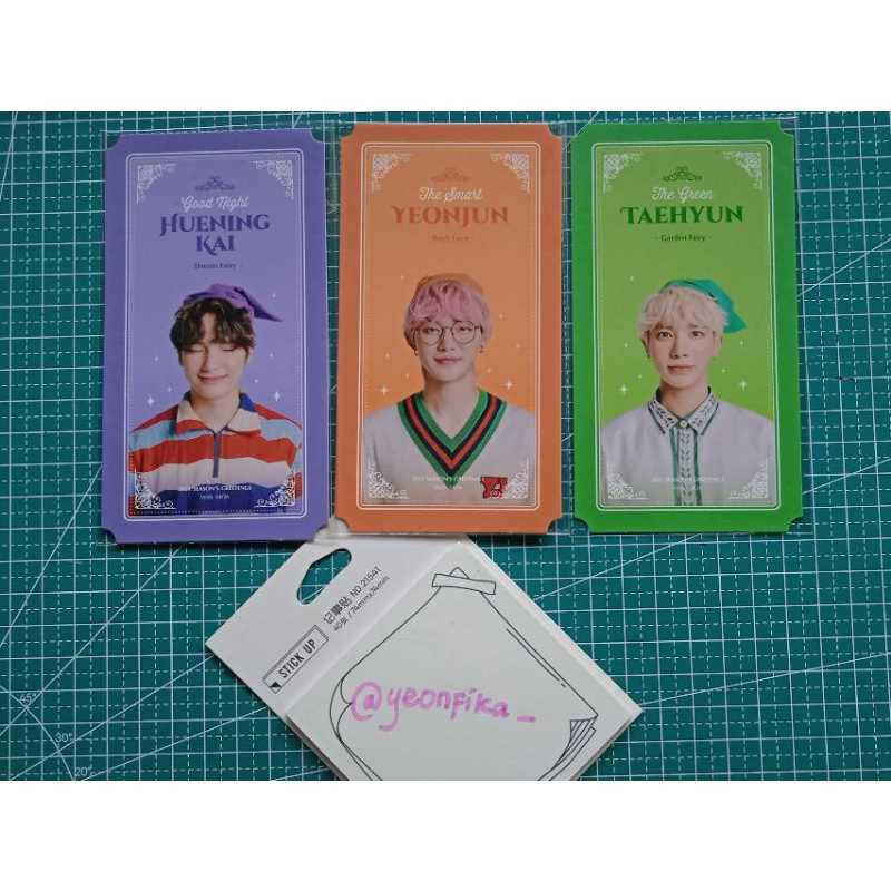 Fairy card SG22 TXT Yeonjun Taehyun Hueningkai, SEASON GREETING TXT 2022