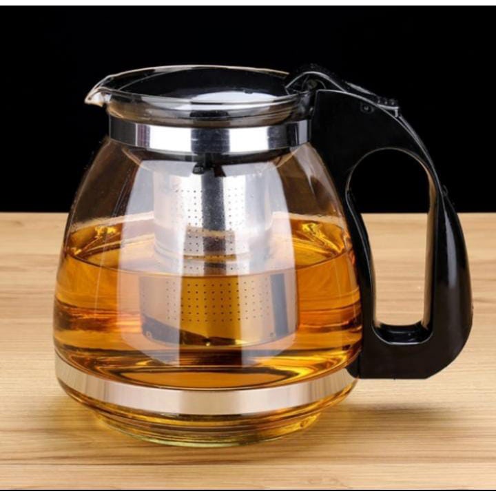 Teko Hitam Mini / Teko kaca / Teko teh 1100ml