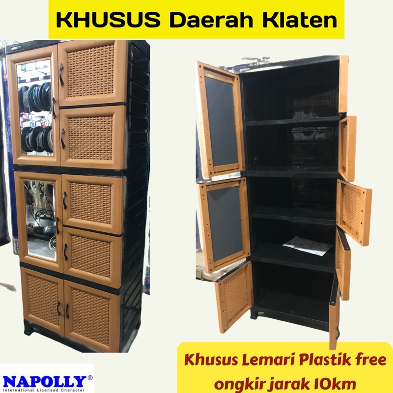 LEMARI PLASTIK/LEMARI PLASTIK NAPOLLY/LEMARI PLASTIK NAPOLLY KLATEN/LEMARI PLASTIK KLATEN