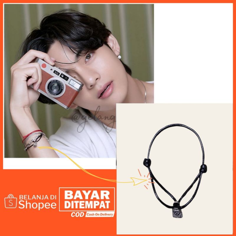 TERMURAH GELANG TALI GEMBOK / GELANG KOREA / GELANG TAEHYUNG / GELANG TALI / GELANG V BTS KPOP IDOL