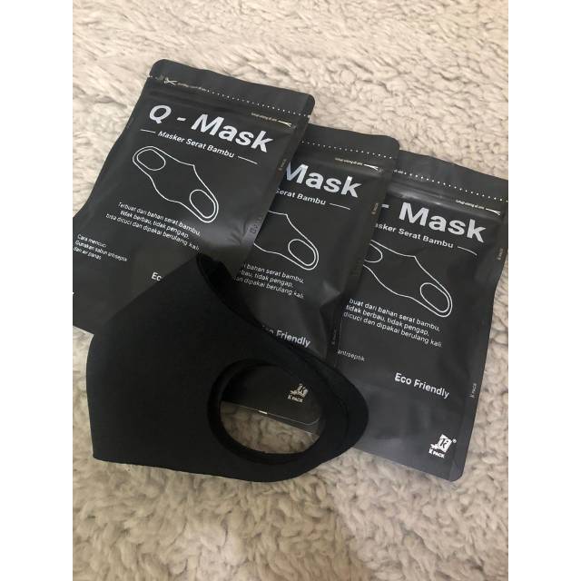 Q Mask, Masker Korea Serat Bambu eco friendly masker