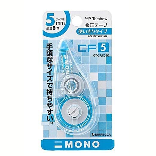 

Tombow Correction Tape 5mm x 8m Transparant Blue CT-CF5C 40