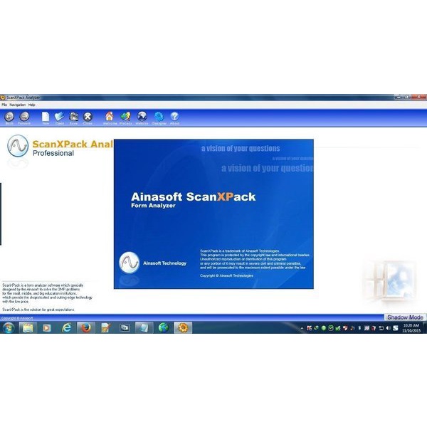 Software Scanner LJK lembar Ujian Ainascanxpack PRO full