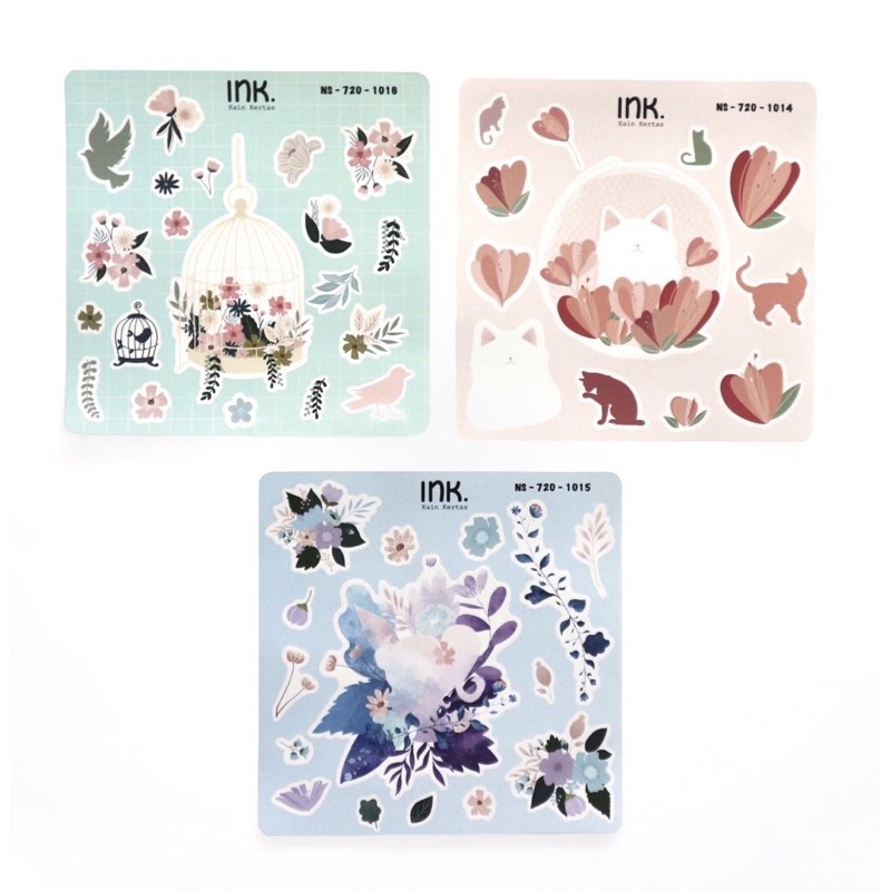 

Floral Character Sticker - Decorative Sticker - Journaling Sticker