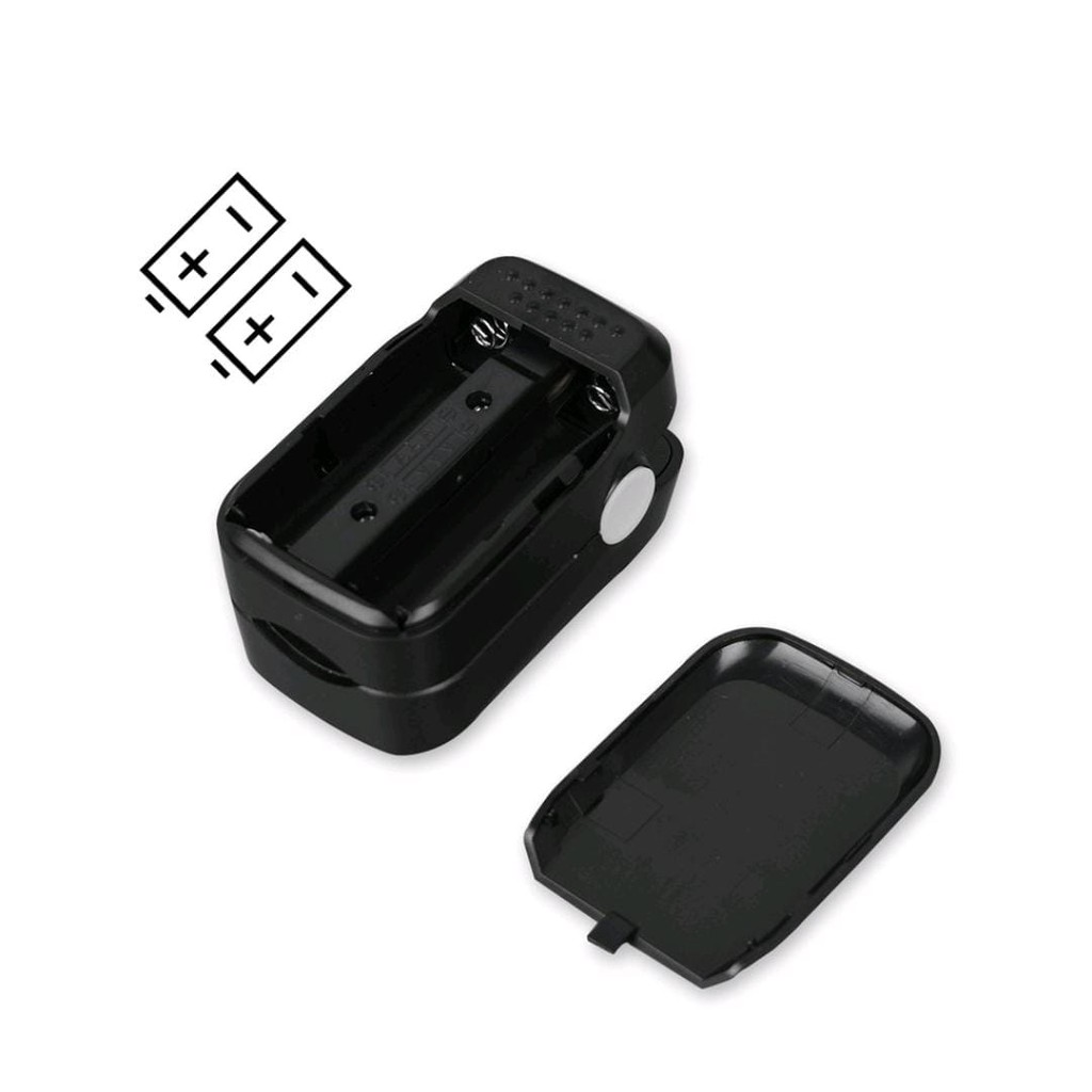 Pulse Oximeter Fingertip A2 hitam Pengukur Kadar Oksigen Detak Jantung Oximeter melalui jari