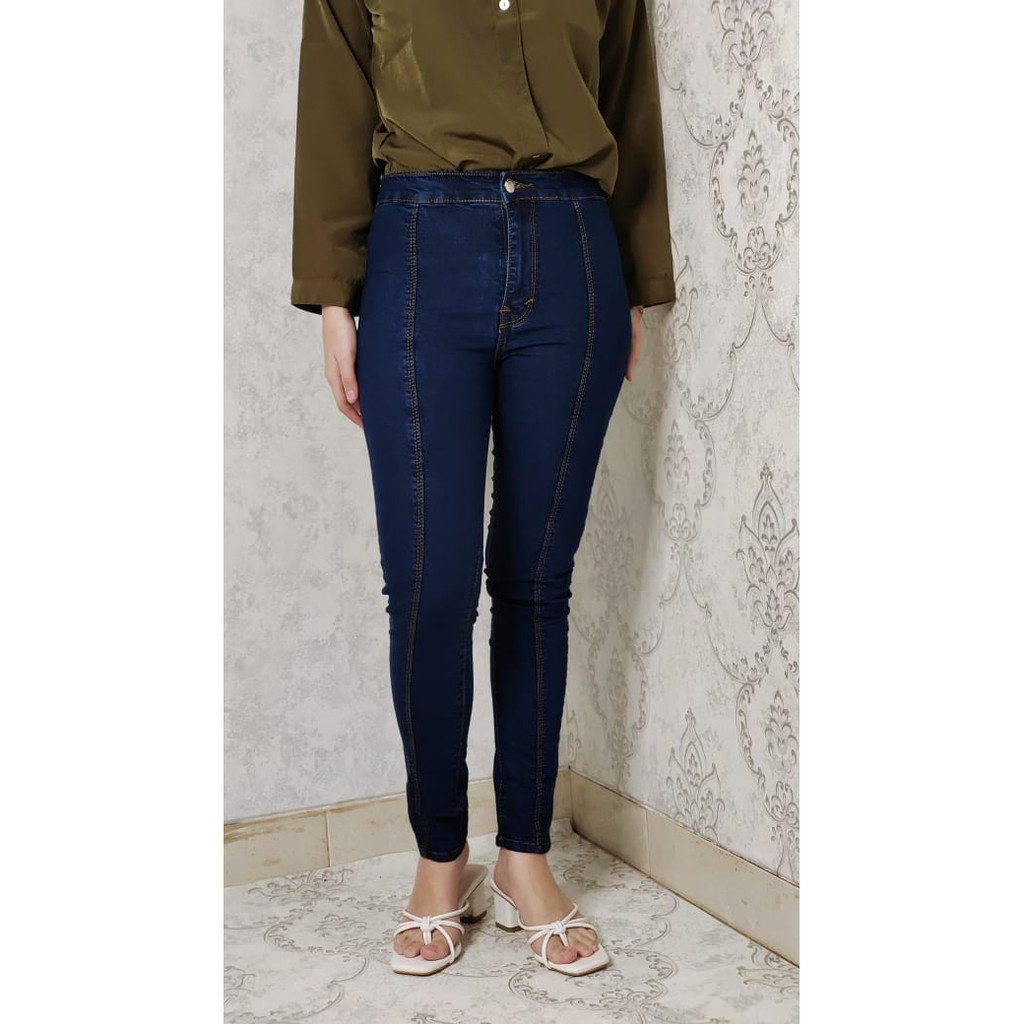 CATHERINE-JEANS FRONT LINE/JEANS WANITA NEW MODEL/CELANA WANITA TRENDY