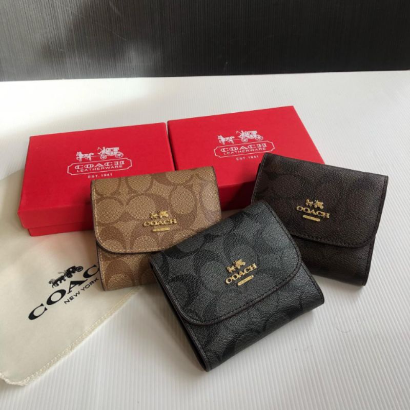 DOMPET WANITA COACH LIPAT FREE BOX