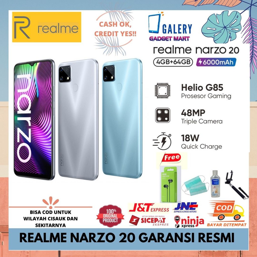 REALME NARZO 20 GARANSI RESMI