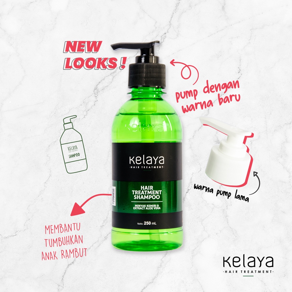 Kelaya Hair Treatment Shampoo / Sampo / Shampo Anti Rontok Penumbuh Rambut Tebal dan Lebat Original BPOM 250ml