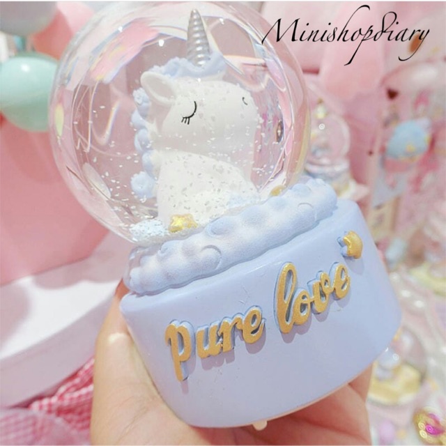 Bola kristal musik unicorn size besar