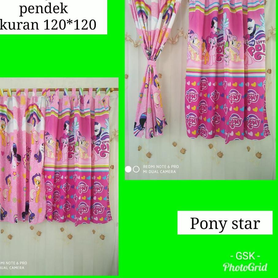 【Diskon】 ◯ Gorden Jendela Pendek / Gorden Jendela Ukuran 120x120 / Gorden Jendela Hello Kitty ...
