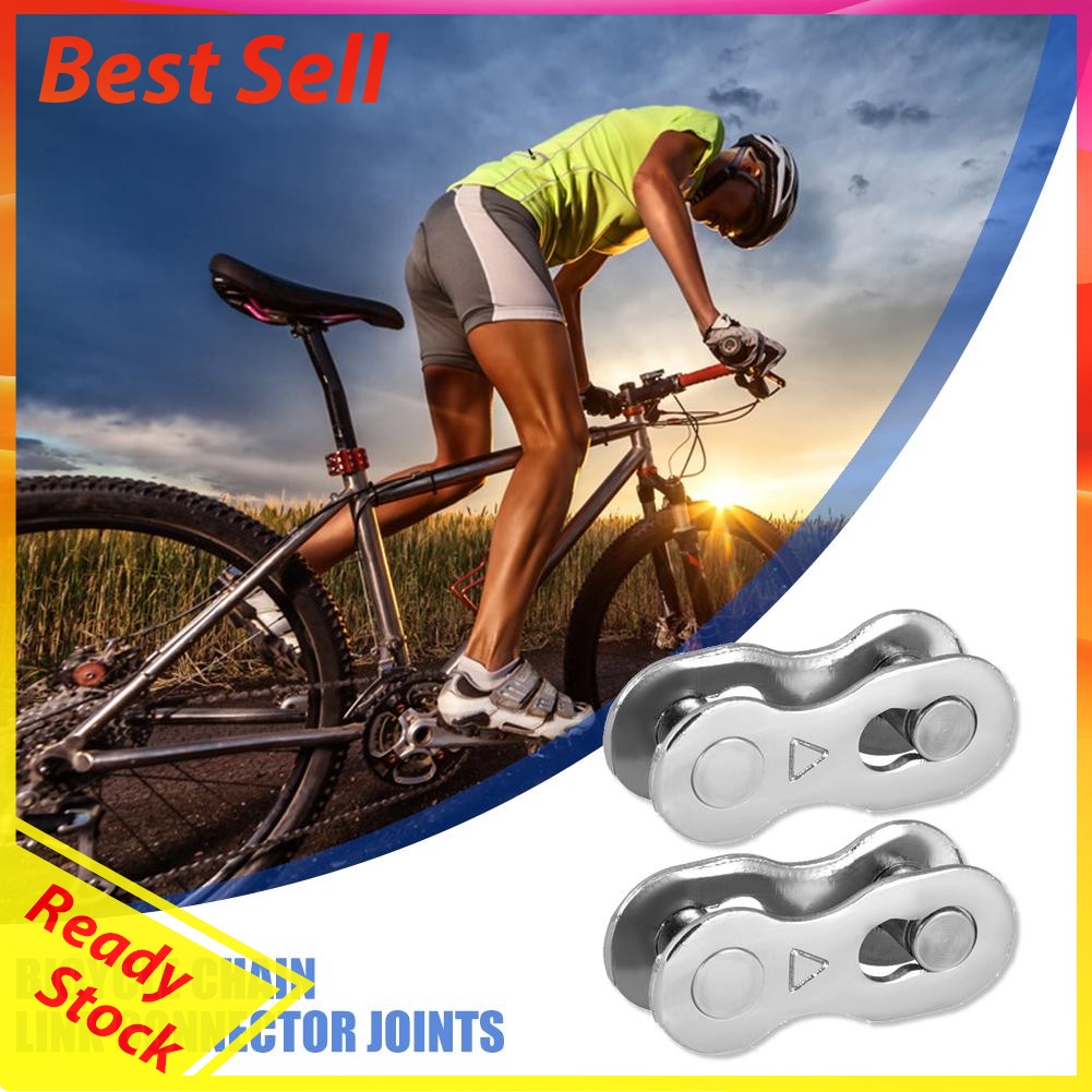 2pcs Bicycle Chain Link Connector Joints Magic Buttons Speed Quick Buckles