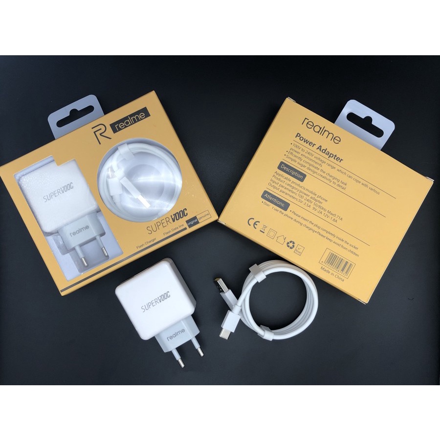 Charger Realme 20W Micro dan Type C SUPER VOOC Original Fast Charging