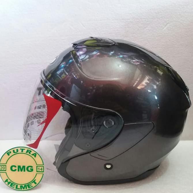 Laris HELM KYT KYOTO ABU GUNMETAL STOK TERBATAS