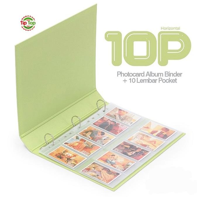 

BANTEX Photocard Album A4 3Ring (Binder+1Pak10P) BubbleGum Color#8322P