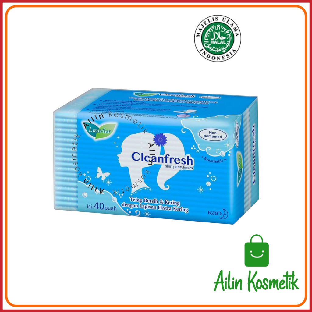 LAURIER Pantyliner Cleanfresh Non Perfume And Perfume ORIGINAL / Slim Pantyliner by AILIN
