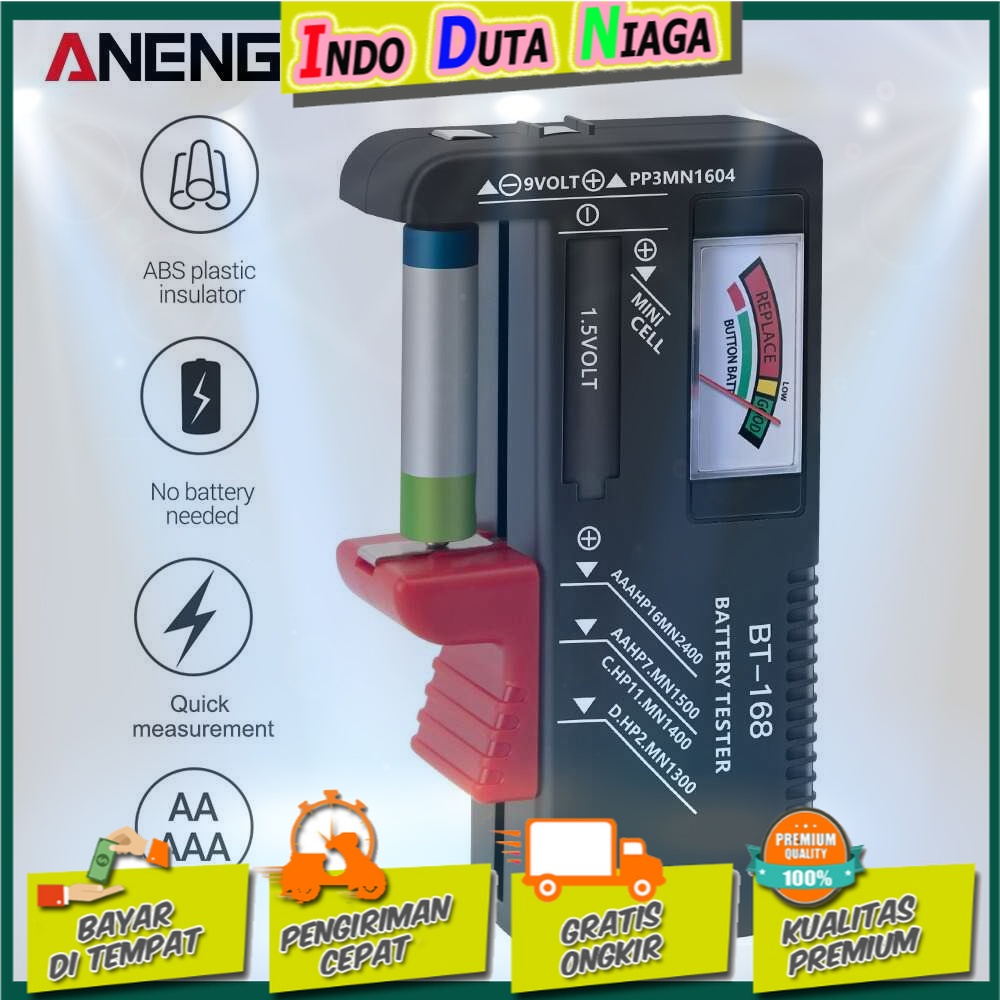 ANENG Tester Baterai Capacity Checker AA AAA Display Analog - BT-168