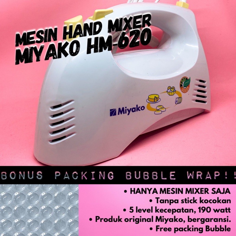 Mesin hand Mixer miyako - Bergaransi resmi dan Free Packing Bubble