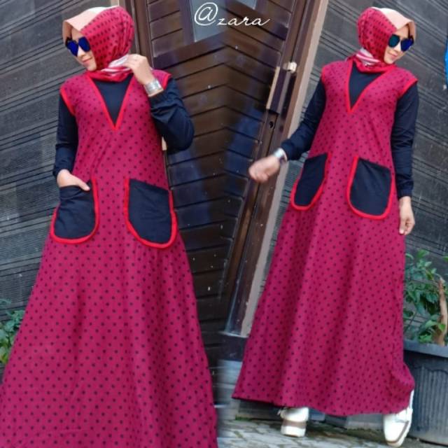 Gamis zara polka import