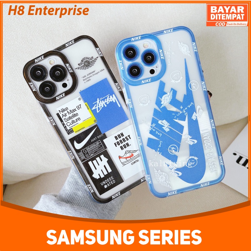 Casing Samsung A04S Casing Softcase Silicon Nike Air Jordan Transparant With pelindung kamera