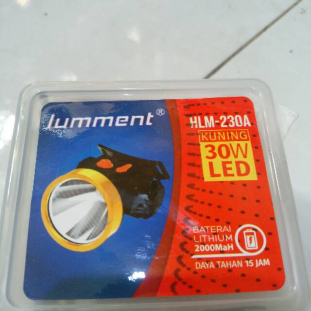Senter kepala Lumment 30w kuning