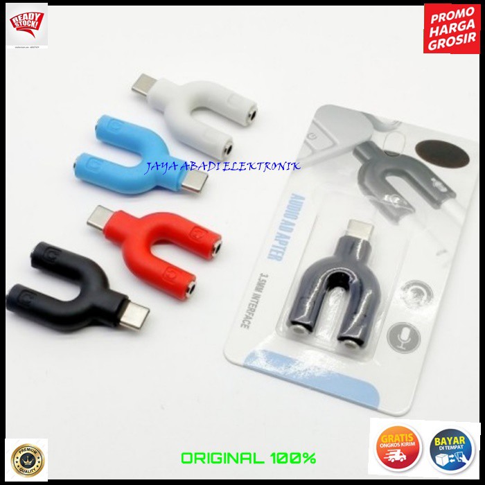 J392 JEK JACK AUDIO TYPE C TIPE HP HANDPHONE SPLITTER KONEKTOR CONVERTER SPLITER AUX MIC 3.5MM AUDIO MICROPHONE MULTI UNIVERSAL SHAPE U MALE FEMALE HEADSET 2IN1 LAPTOP KOMPUTER J392  kabel audio spliter 2 in 1 konektor converter splitter aux mic mik 3.5 m