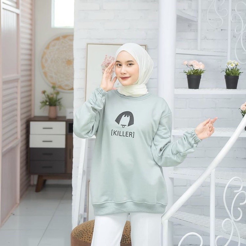 OT KILLER SWEATER/SWEATER FLEECE MURAH/SWEATER KOREA WANITA
