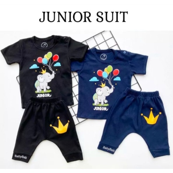 BERSERTIFIKASI SNI BABYBEB SAFARI / JUNIOR Baju Setelan Kaos Celana Pergi Jalan Lucu Fashion Anak Bayi Cowok Laki Terlaris Lucu