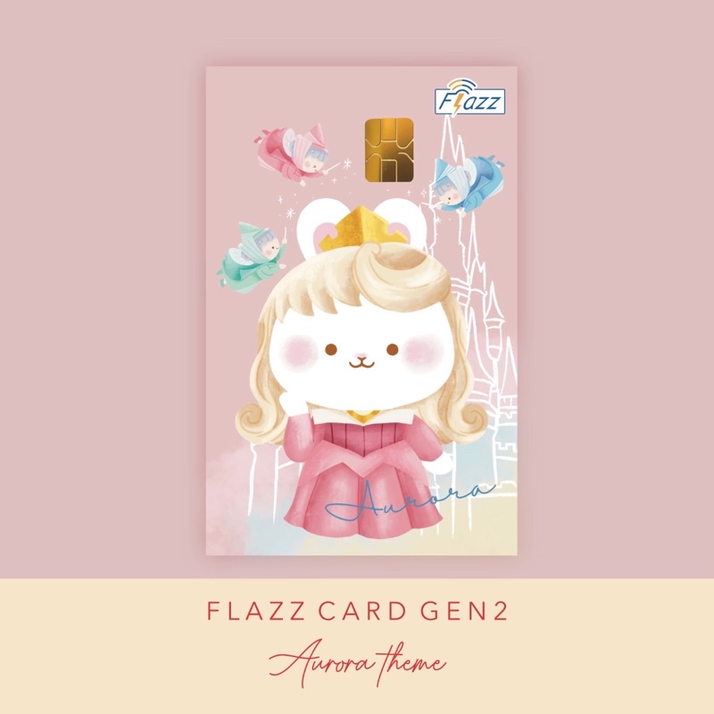 flazz card / e money sleeping beauty aurora princess