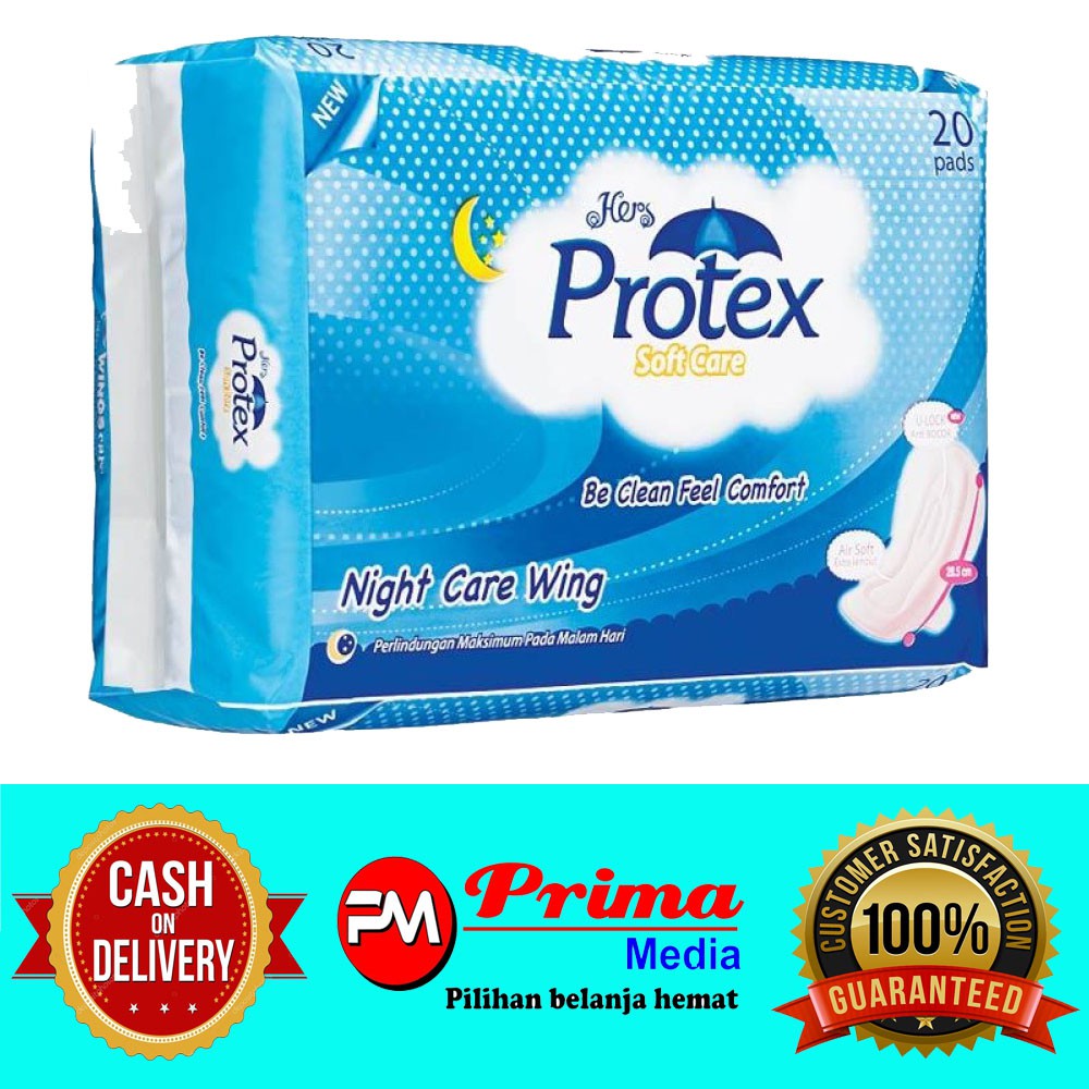 Hers Protex Soft Care Night Wing 20 pads