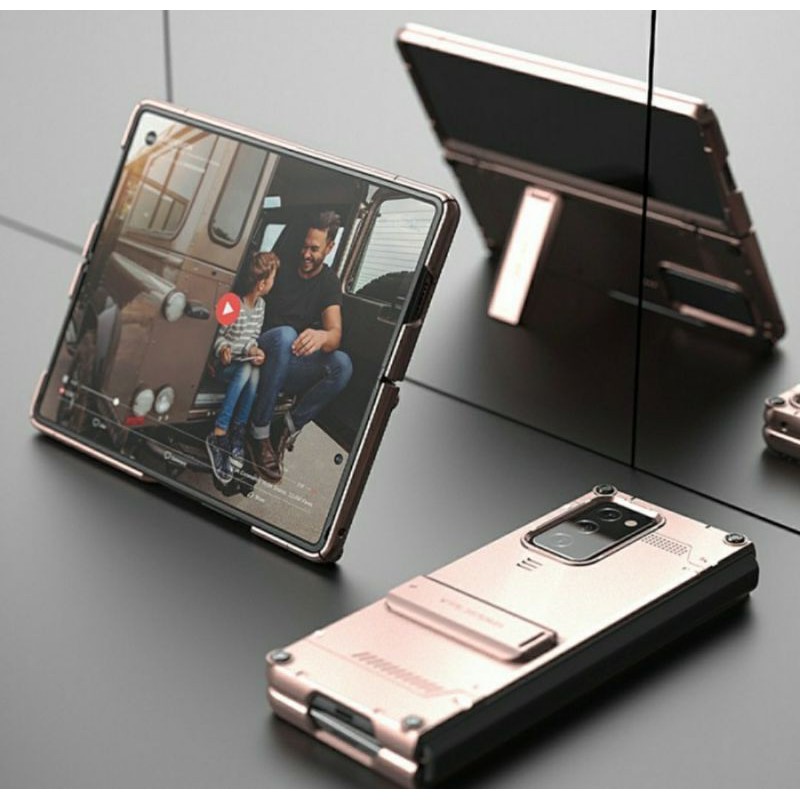 Original case casing samsung galaxy Z fold 2 Fold2 2020 Hardcase standing shockproof armor