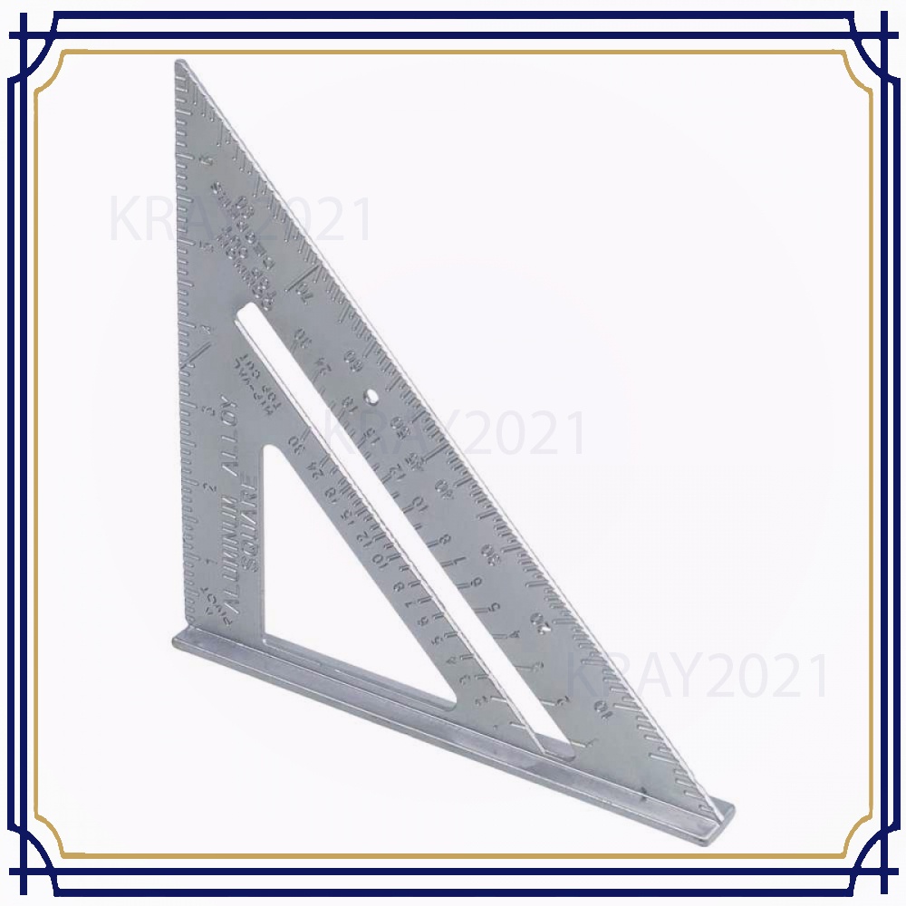 Taffware Penggaris Siku Mistar Triangle Ruler Aluminium AK152