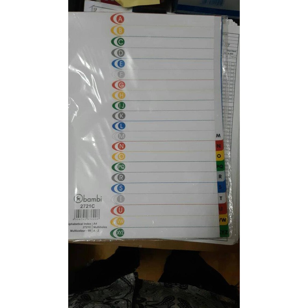 

BEST SELLER Divider - pembatas kertas A4 2721C Bambi TERJAMIN