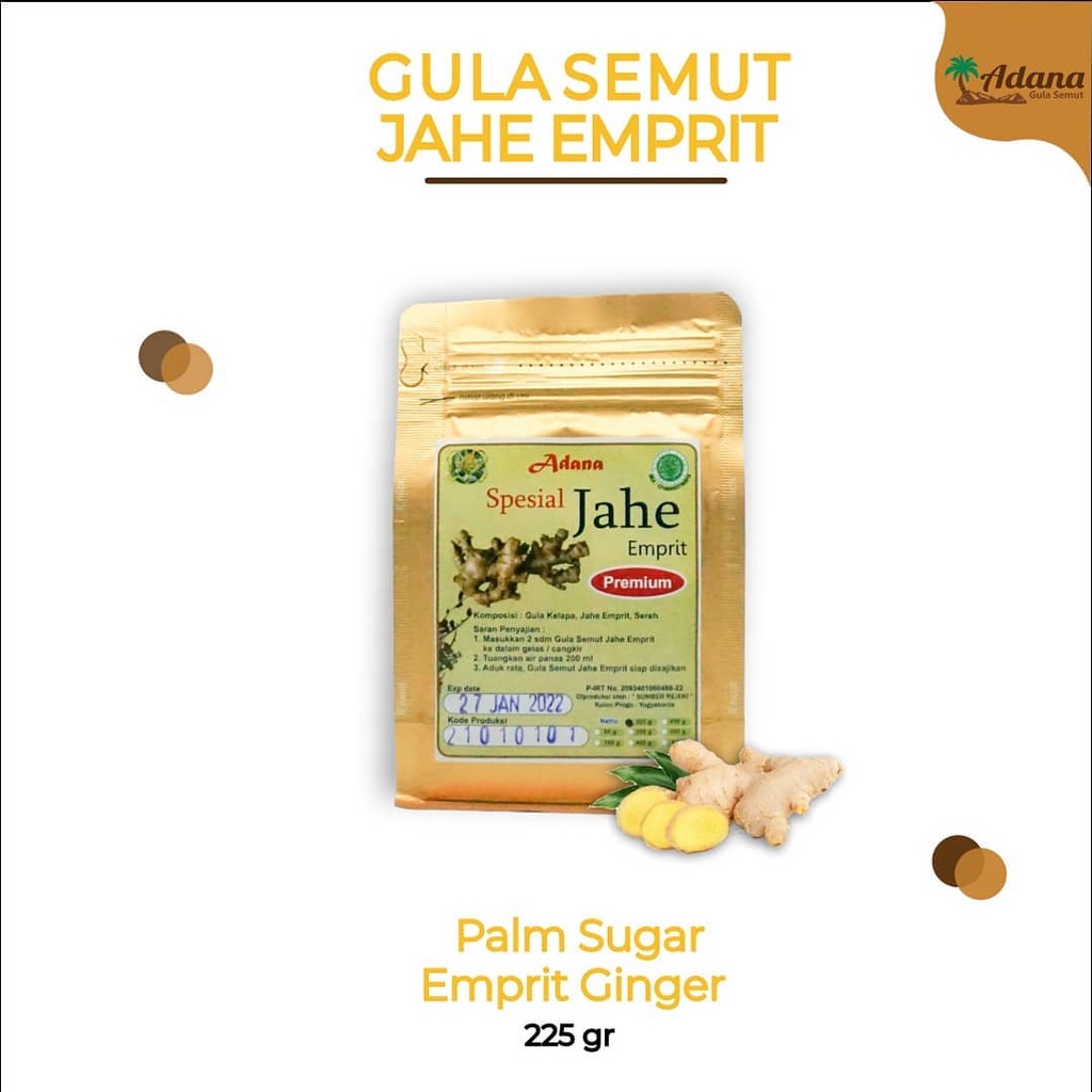 

Gula Semut Kelapa/Kencur/ Kunyit/Jahe Emprit/ Kunir Putih Gula Herbal 100% Asli Produk Indonesia dengan Bahan Pilihan 225gr Kemasan Alumunium Foil