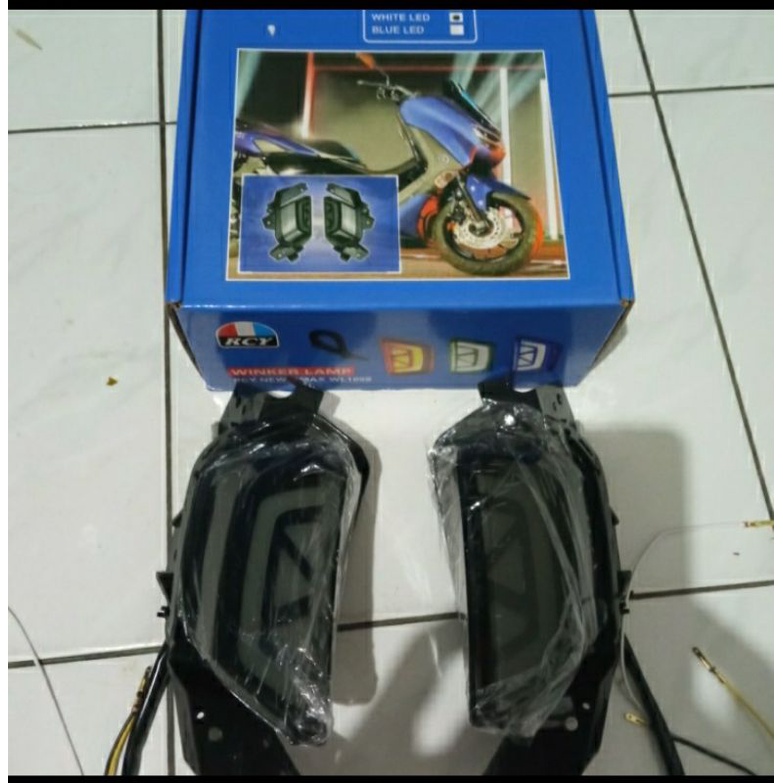 lampu sen senja NMAX 2020 led biru kuning