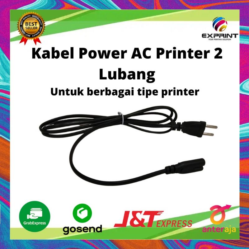 Kabel Power Printer 2 lubang Universal