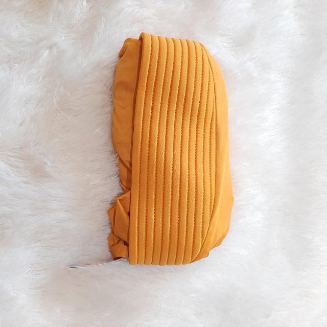 BERGO SYARI KIRANA ELZATTA HIJAB INSTANT TULISAN GLITTER BAHAN JERSEY-Kuning 303